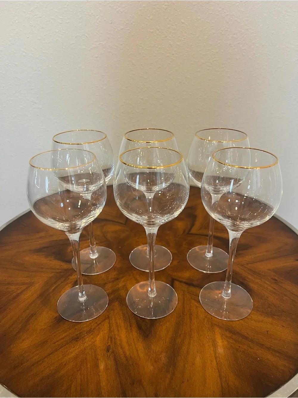 6 Lenox Eternal Gold Signature Wine Glasses 8” - Pristine  Condition - Picture 7 of 10